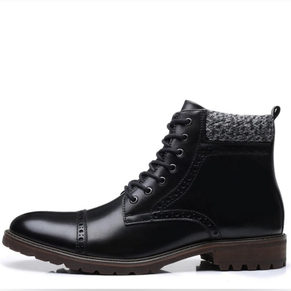NWOB LA MILANO THOMAS GENUINE LEATHER Cap Toe Lace Up Casual Oxford Boots B51573 main image 12